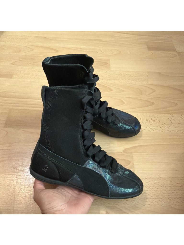Puma Women's Eskiva Hi Fenty Boxing Sneakers Deep Summer Black 361020 Size 6
